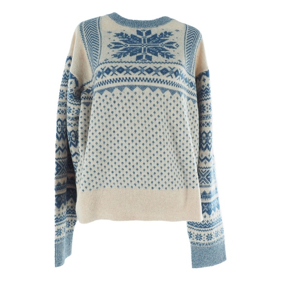 J. Crew Fair Isle Snowflake Crewneck in Supersoft Yarn - Picture 6 of 11